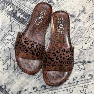Beach Leopard Print Women's Sandals